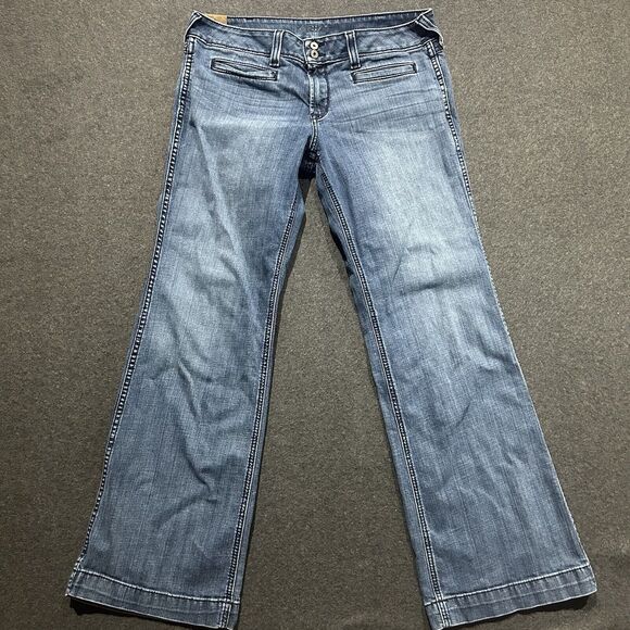 Women's‎ Ariat Denim Jeans Slim Trouser Low Rise Size 32R / 30.5 inseam - Picture 1 of 6